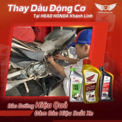 Thay Dầu Động Cơ Tại Head Honda Khánh Linh