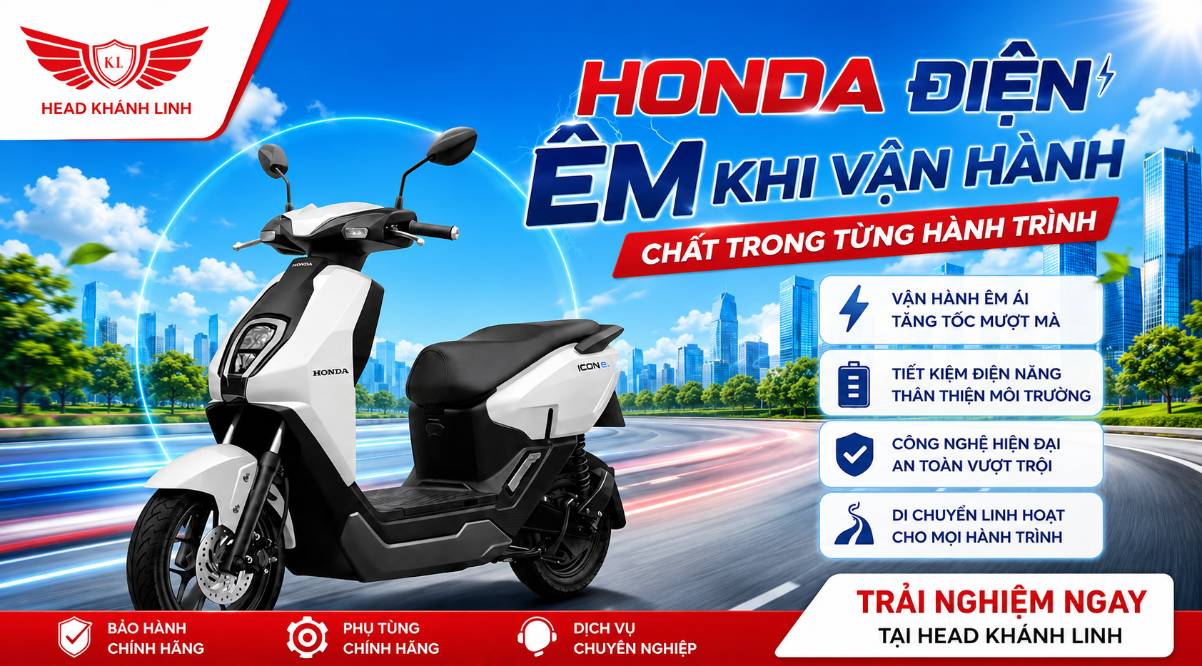 Honda Điện – Êm Khi Vận Hành, Chất Trong Từng Hành Trình