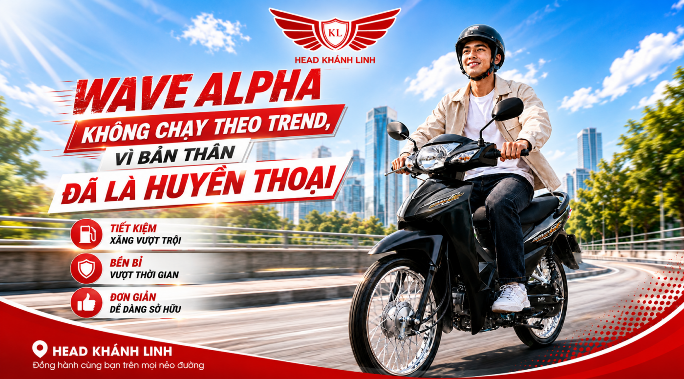 Honda Wave Alpha - Head Khánh Linh