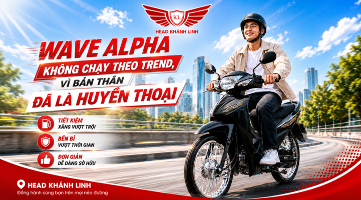 Honda Wave Alpha - Head Khánh Linh