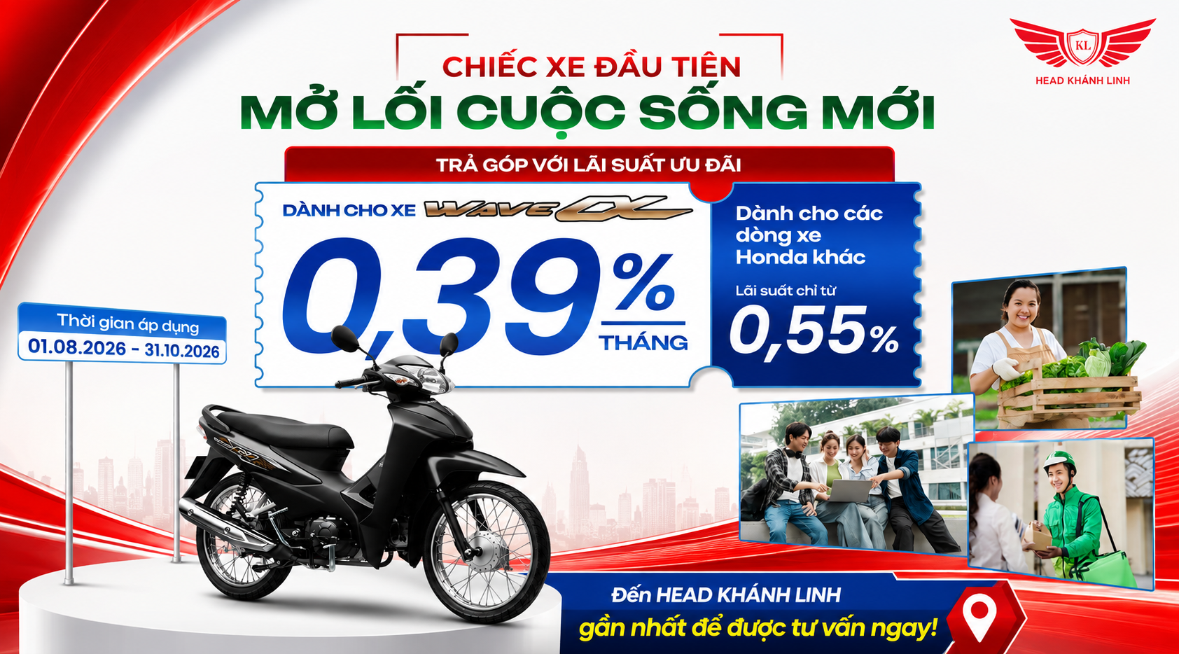mua xe Honda - Head Khánh Linh